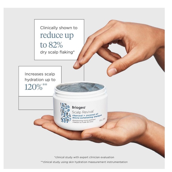 🛁 BRIOGEO | SCALP REVIVAL CHARCOAL + COCONUT OIL MICRO-EXFOLIATING SCRUB SHAMPOO - Picture 3 of 5